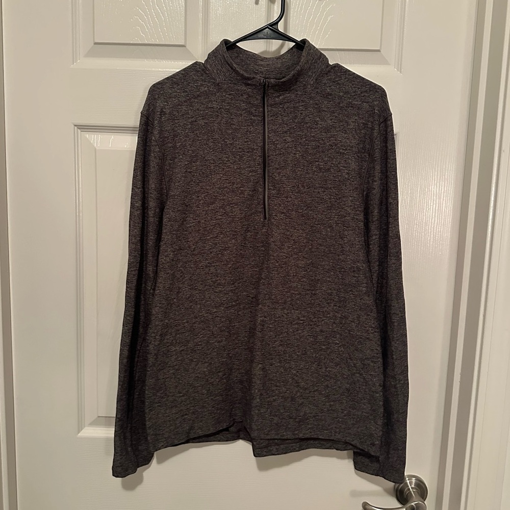 Lululemon Mens Large 1/4 Zip - Camo Green / Black Speckled
